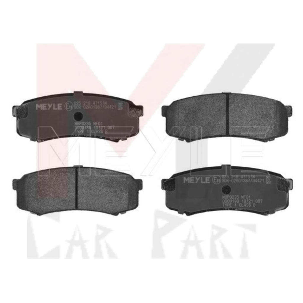 RR BRAKE PAD TOYOTA FORTUNER