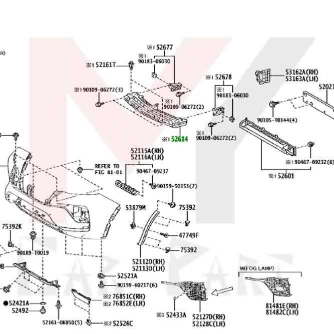 ABSORBER FRT BUMPER FORTUNER