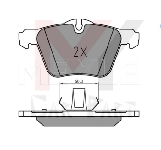 [0252407920] FRONT BRAKE PAD JAGUAR XF XJ